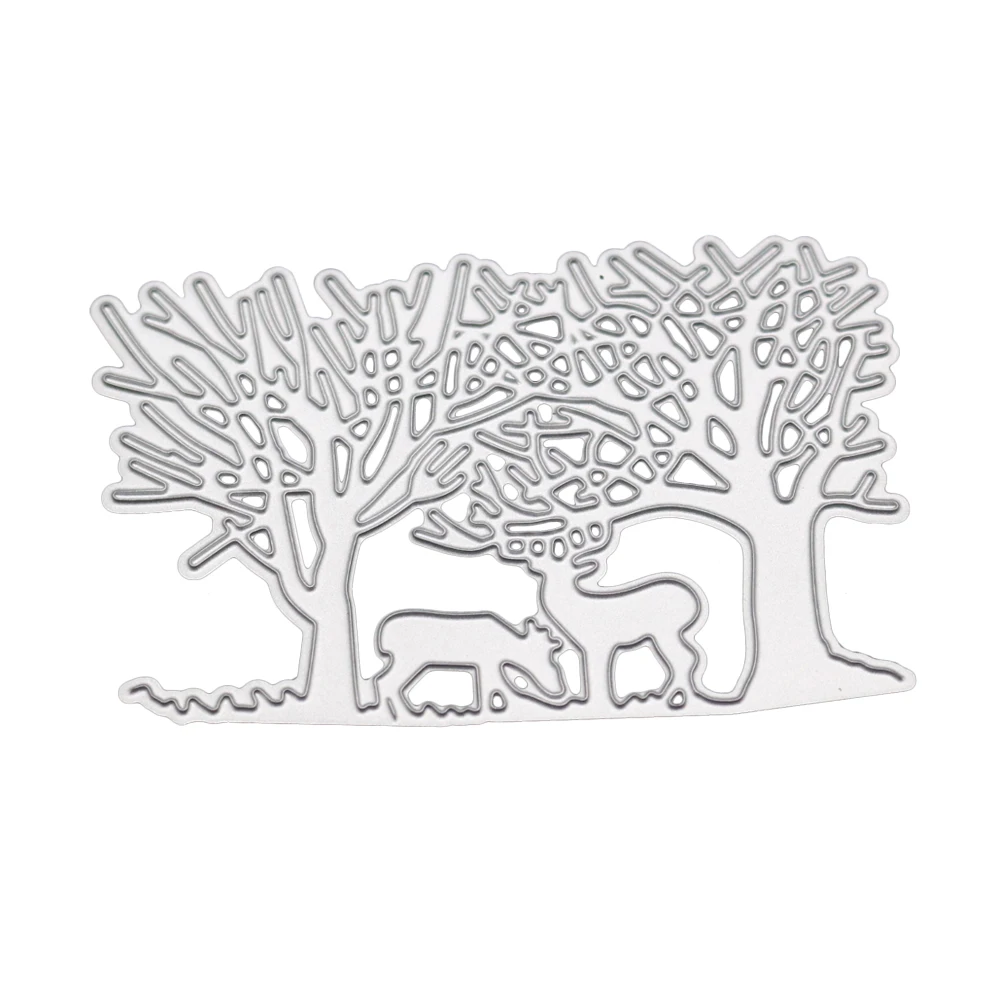 Два оленя/лес/творческий фон поздравительная открытка украшения поделки и