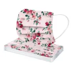 Маска для лица одноразовая трехслойная унисекс, с цветочным принтом, 1050 шт., косплей маски для Хэллоуина