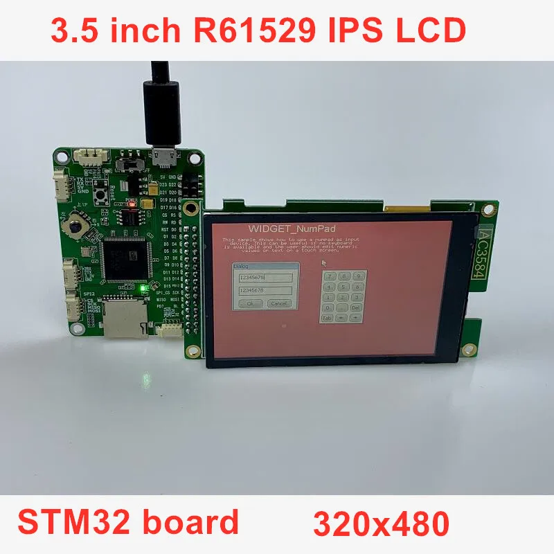 3 5 дюймовый IPS R61529 ЖК-дисплей полный обзор 480320 45 pin поддержка STM32 резистивный