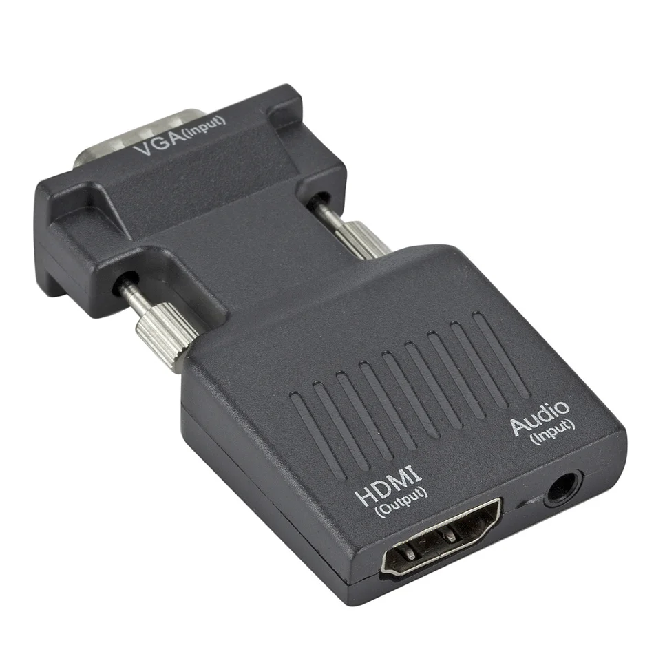 Преобразователь BGGQGG с VGA папа на HDMI Мама аудиоадаптерными кабелями 720/1080P для HD ТВ