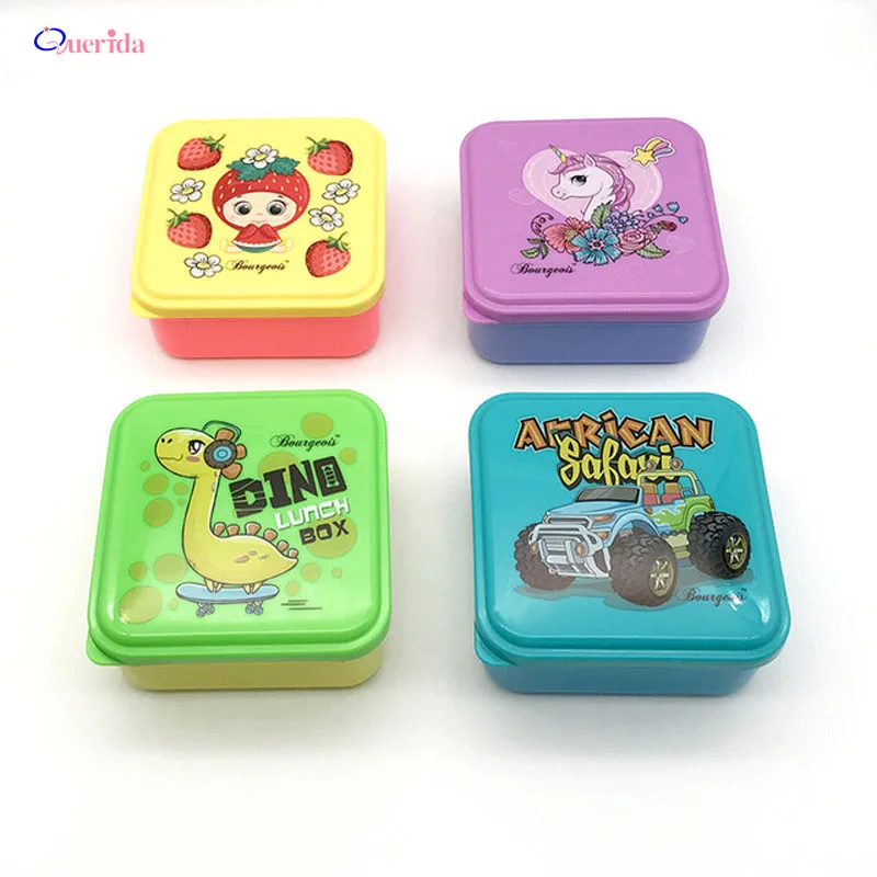 

1Pcs Cartoon Sandwich Bento Box Portable PP Lunch Box Healthy Food Container Outdoor For Kids School Lunch box
