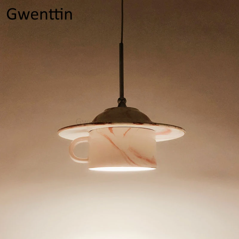 Керамическая Подвесная лампа в скандинавском стиле для кофейной чашки