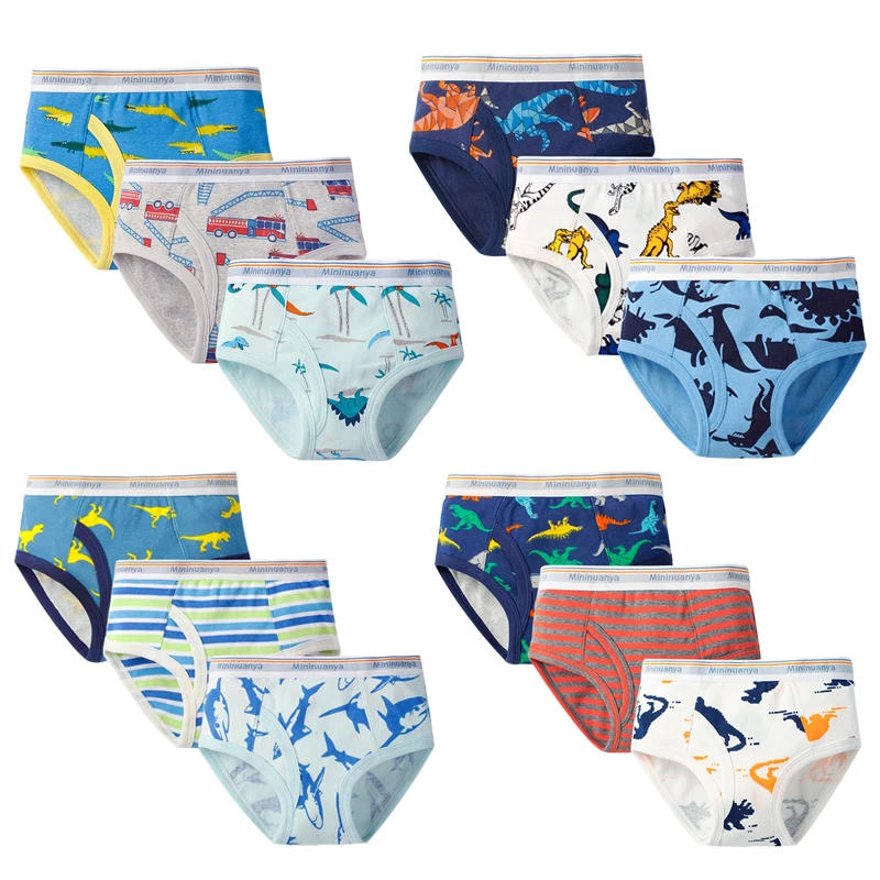 2-12years kids teen Boys Cotton Boxers Children Underwear For Panties Teenager panties briefs panty cartoon print | Мать и ребенок