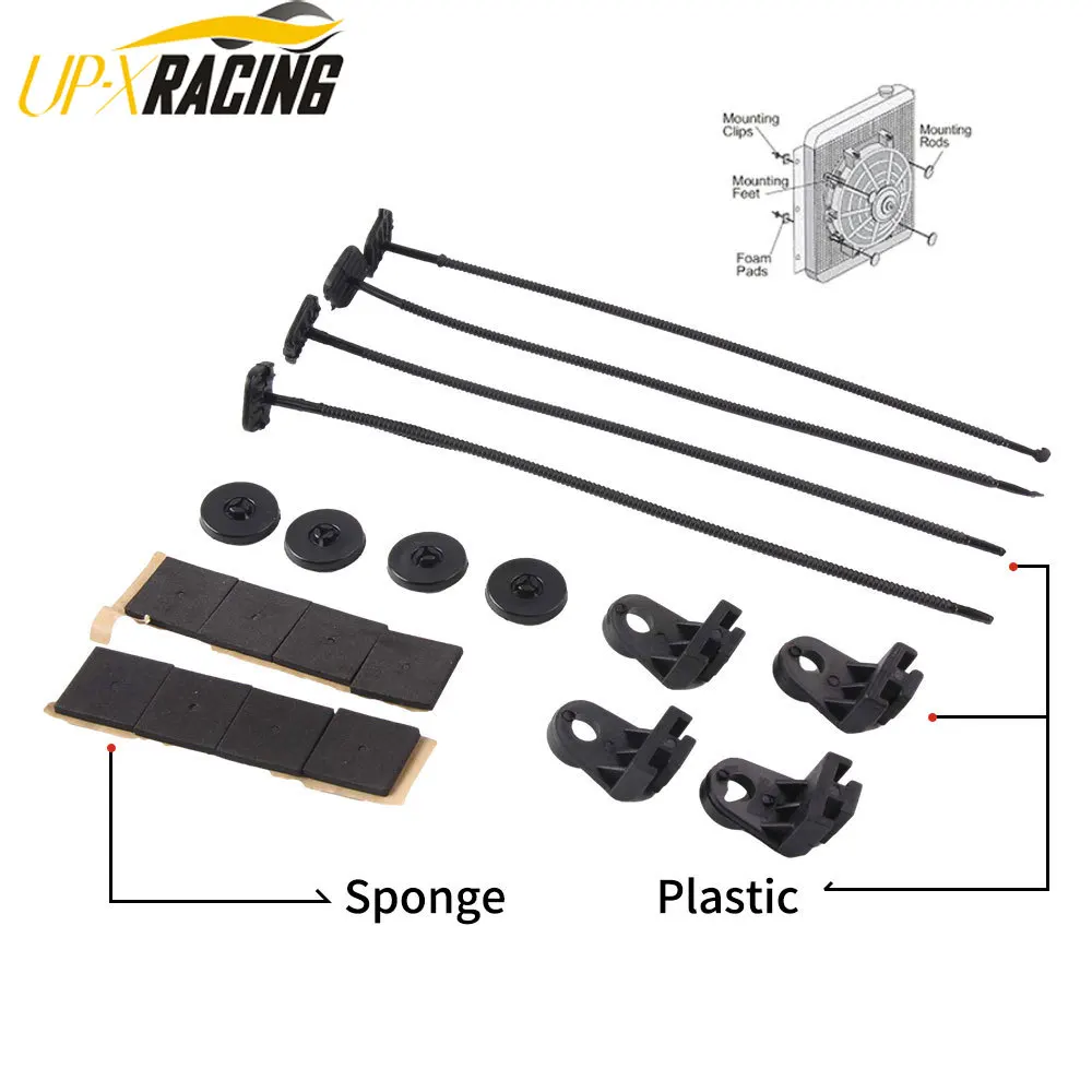 1 комплект Универсальный Автомобильный Электрический вентилятор радиатора для