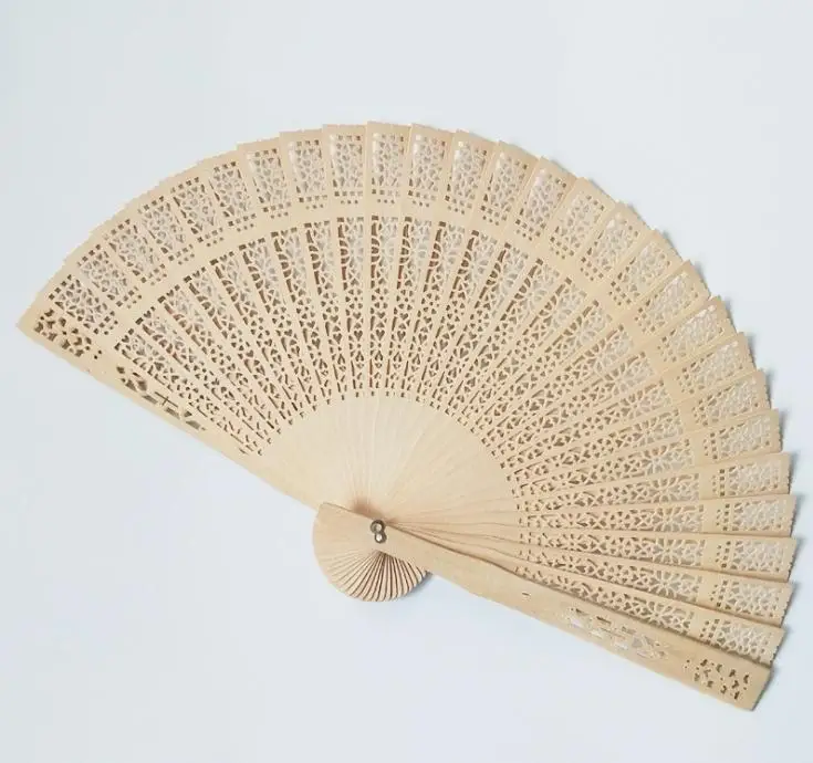 120 шт./лот пользовательский Свадебный сандаловый Ручной Веер