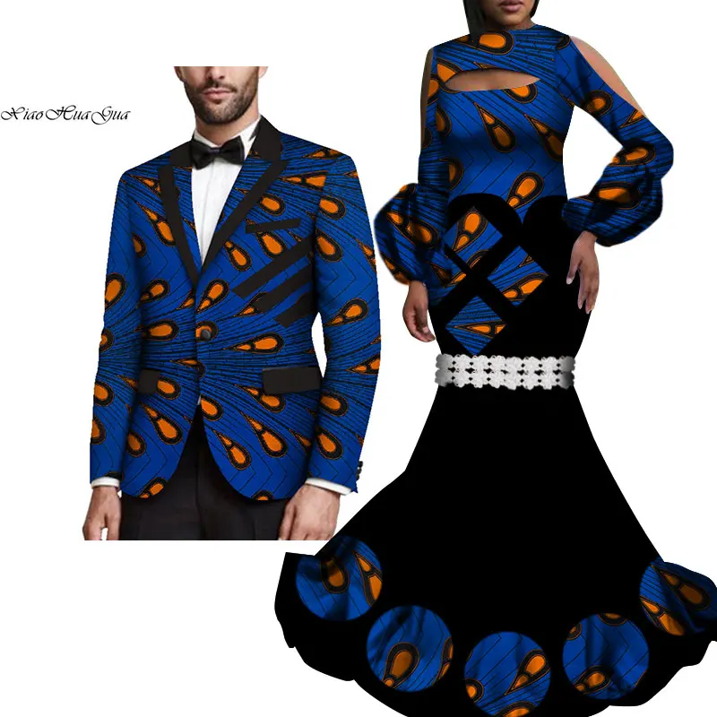 Комплект из 2 предметов одежда для пар с Африканским принтом влюбленных Мужской