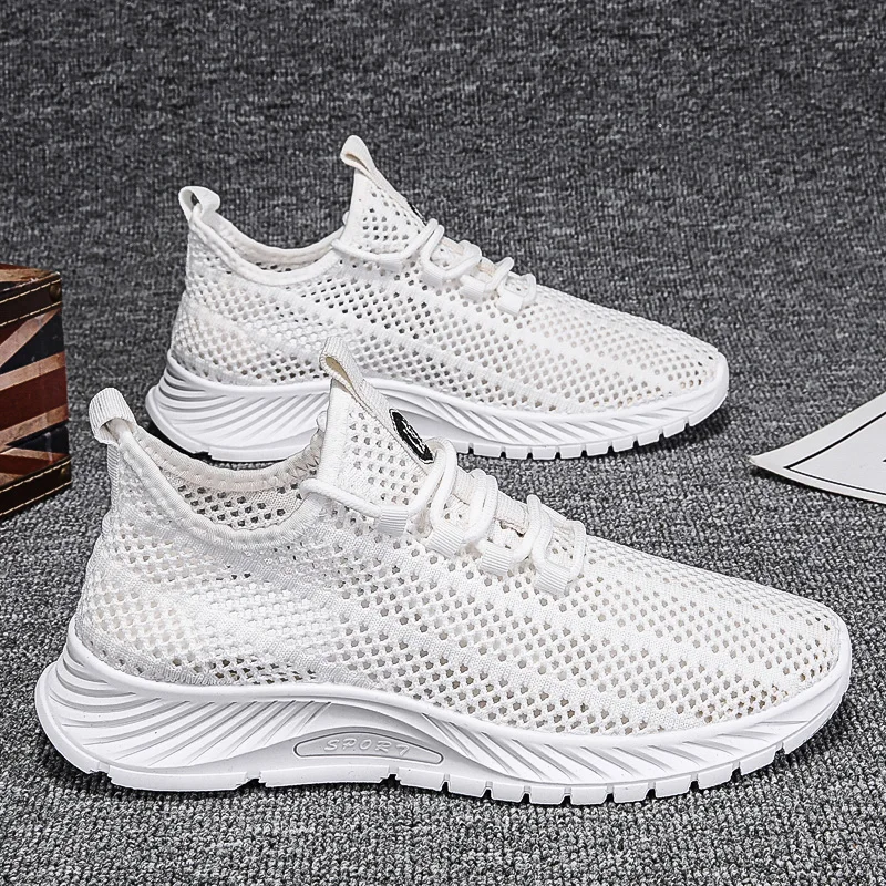 

2021 New Men Running Shoes Flying Woven Mesh Comfortable Breathable Hot Sale Sneakers 39-44