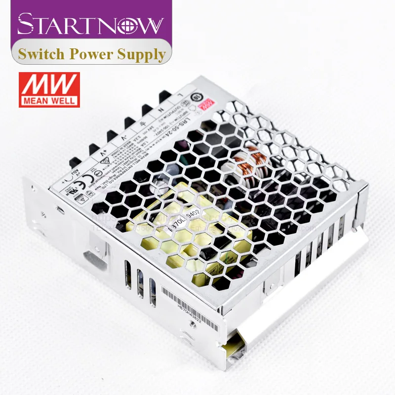 Startnow LRS-50-24 переключатель питания AC DC 24V 2.2A 50W Тайвань импульсный источник Meanwell для