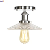 iwhd industrial decor glass led ceiling light bedroom porch living room silver loft eidson ceiling lamps plafonnier luminaria