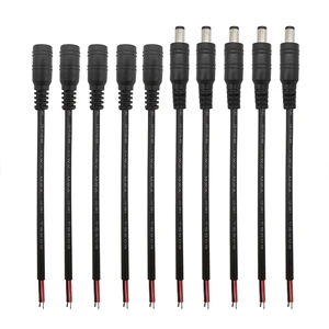 510 шт. 15 см 5,5x2,1 мм 12 В постоянного тока вилка-гнездо Кабель с разъемом для камеры видеонаблюдения 5050 3528 Светодиодная светильник