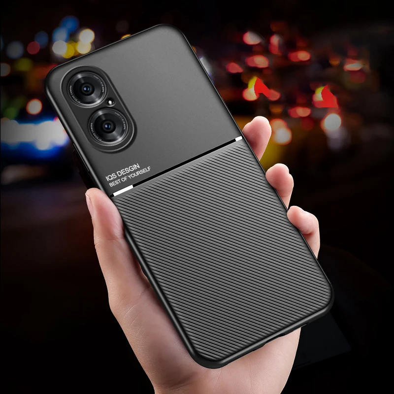 

Luxury Magnetic Leather Silicone Soft Case For Huawei P50 P40 P30 P20 Mate 40 30 20 Pro TPU Shockproof Bumper Back Cover