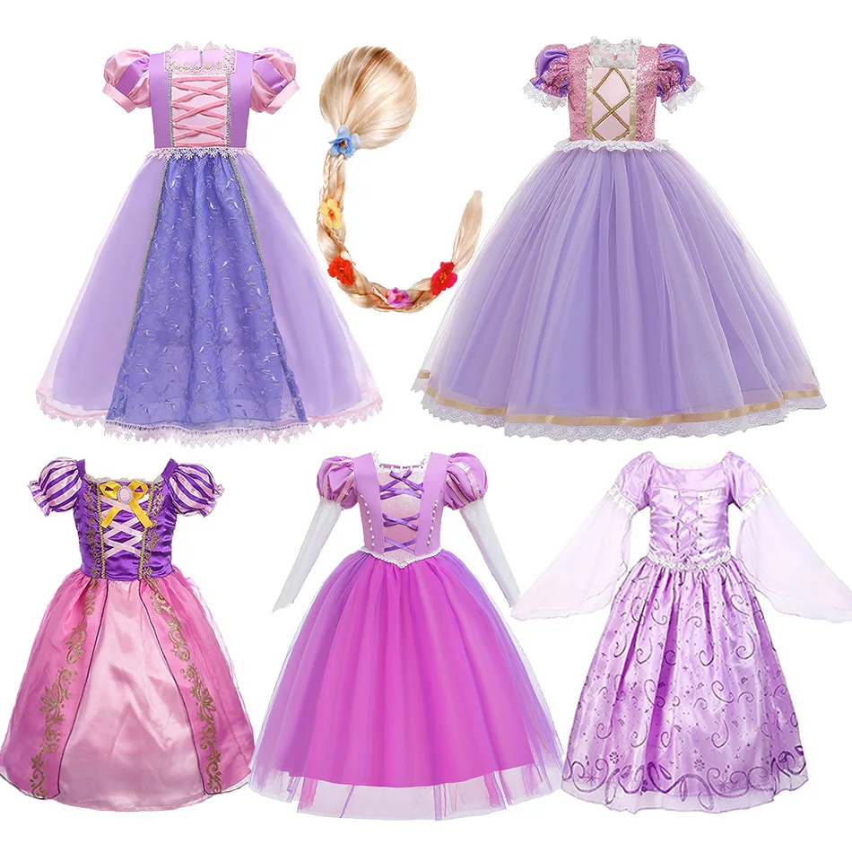 Костюм для девочек в стиле Рапунцель на Хэллоуин | Детская одежда и обувь