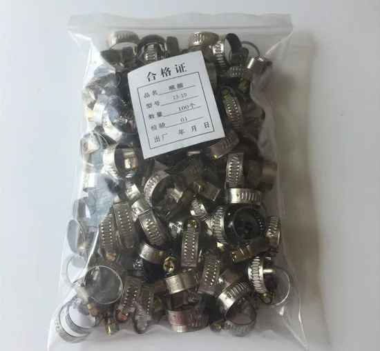 

free shipping 10pcs German strong thickening 304 stainless steel throat hoop