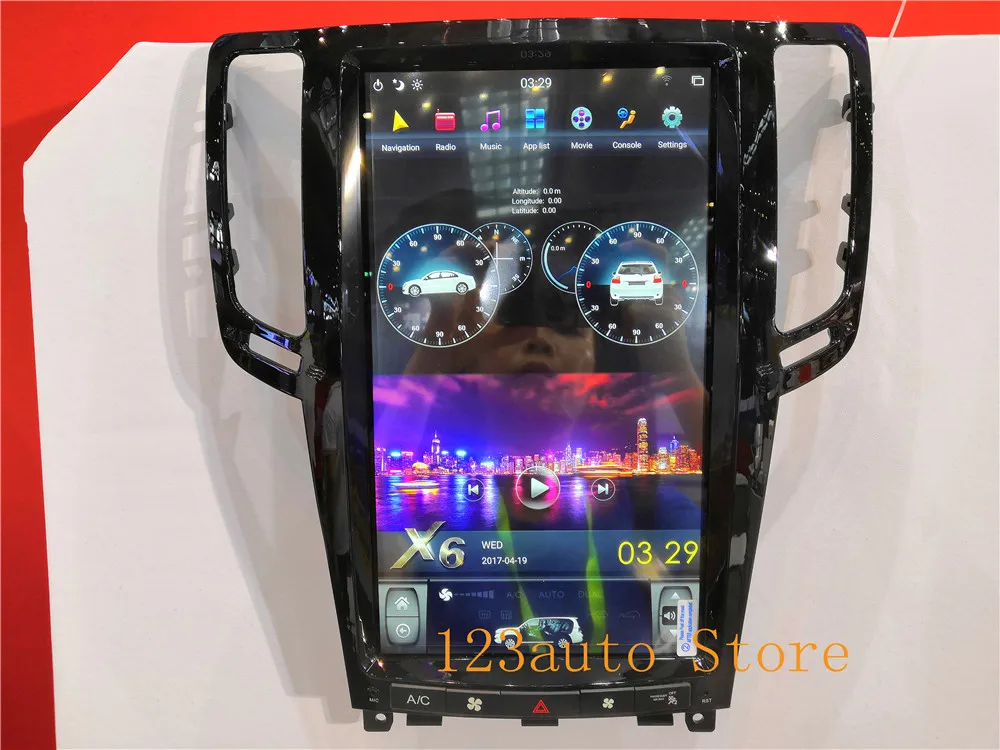 13,6 ''Вертикальный стиль Android 8,1 Автомобильная dvd-навигационная система для infiniti G25 G37 2007-2013 carplay 7850IC ips 6 ядер 1,8 ГГц стерео