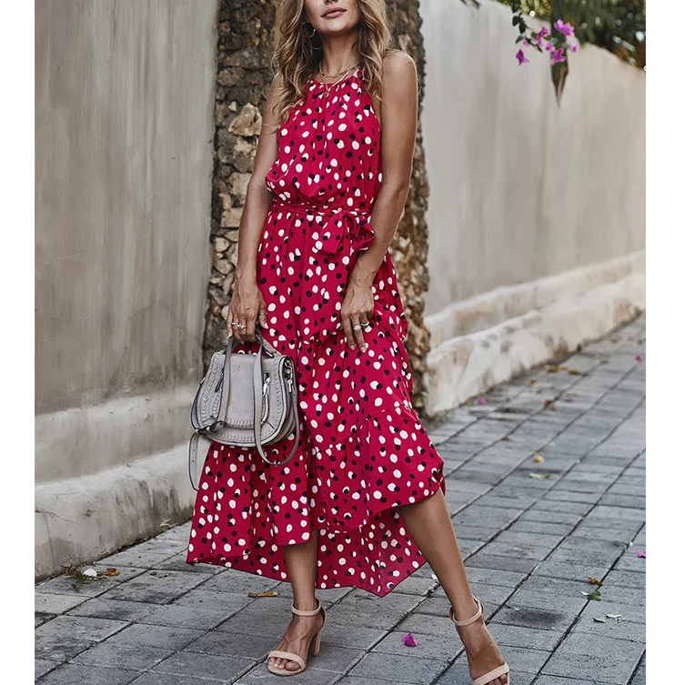 

Новинка 2021 просторное богемное платье с перекрестными краями и независимой подставкой в виде волны неравномерных пятен для праздника