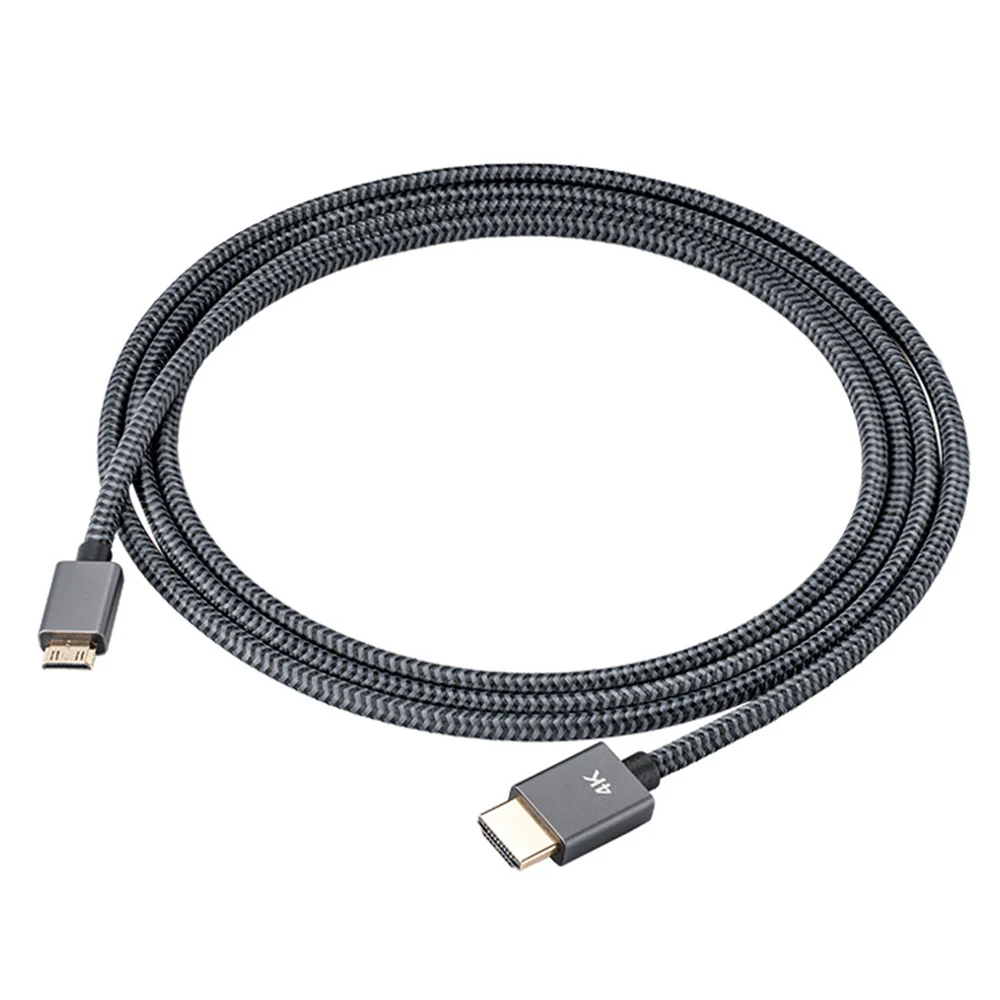 

Кабель-адаптер HD 4K 300 см «штырь-штырь», Mini HDMI-совместимый с HDMI-кабелем 2,0 для дисплея камеры ноутбука