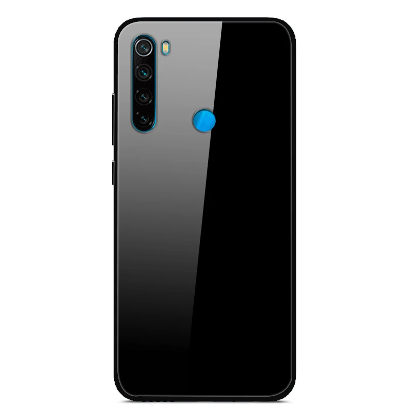 58 Для Xiaomi Redmi Note 8 T чехол из закаленного стекла жесткий чехол для телефона для Xiaomi Redmi Note 8 T Задняя крышка Redmi Note8T 8 T мягкий бампер - Color: 58