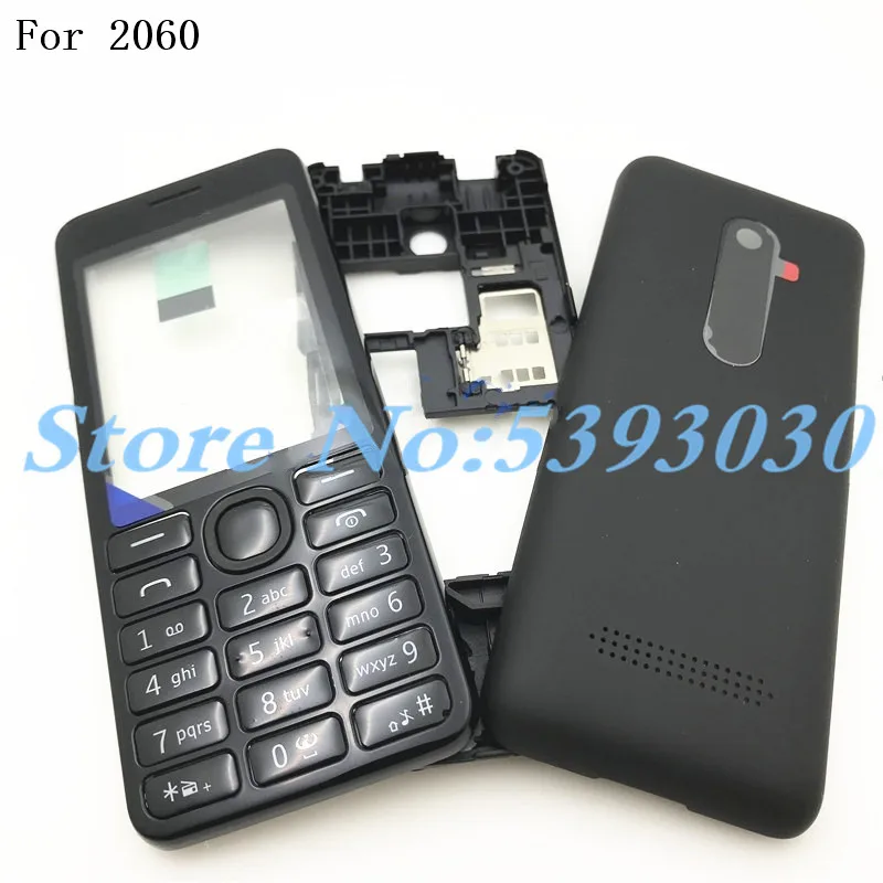 Оригинал высшего качества для Nokia Asha 206 2060 Крышка корпуса дверная рамка + задняя