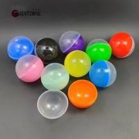 20pcslot 45mm diameter toy capsules plastic pp half transparent and half colorful round balls eggshell for vending machine deco