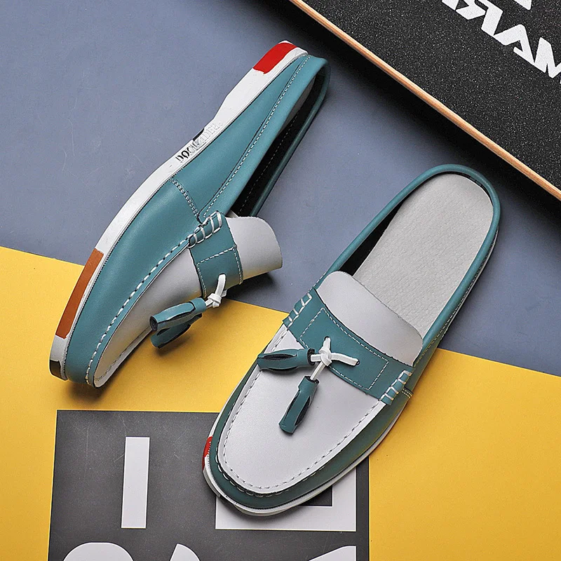 Мужские повседневные классические топ-сайдеры из искусственной кожи лоферы