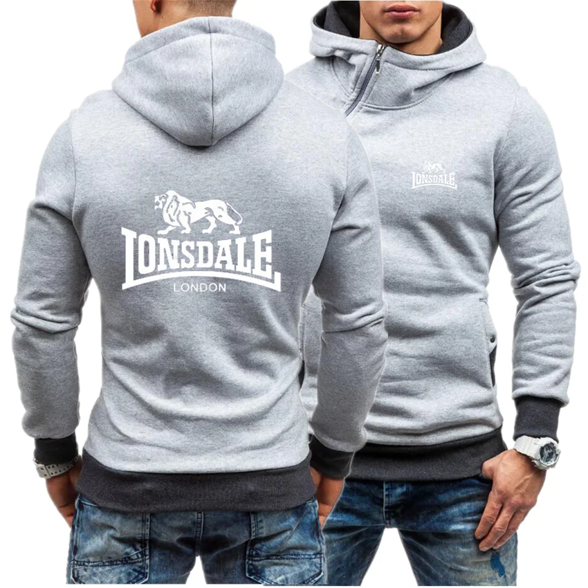 LONSDALE новейший повседневный спортивный свитер с капюшоном мужской толстовка