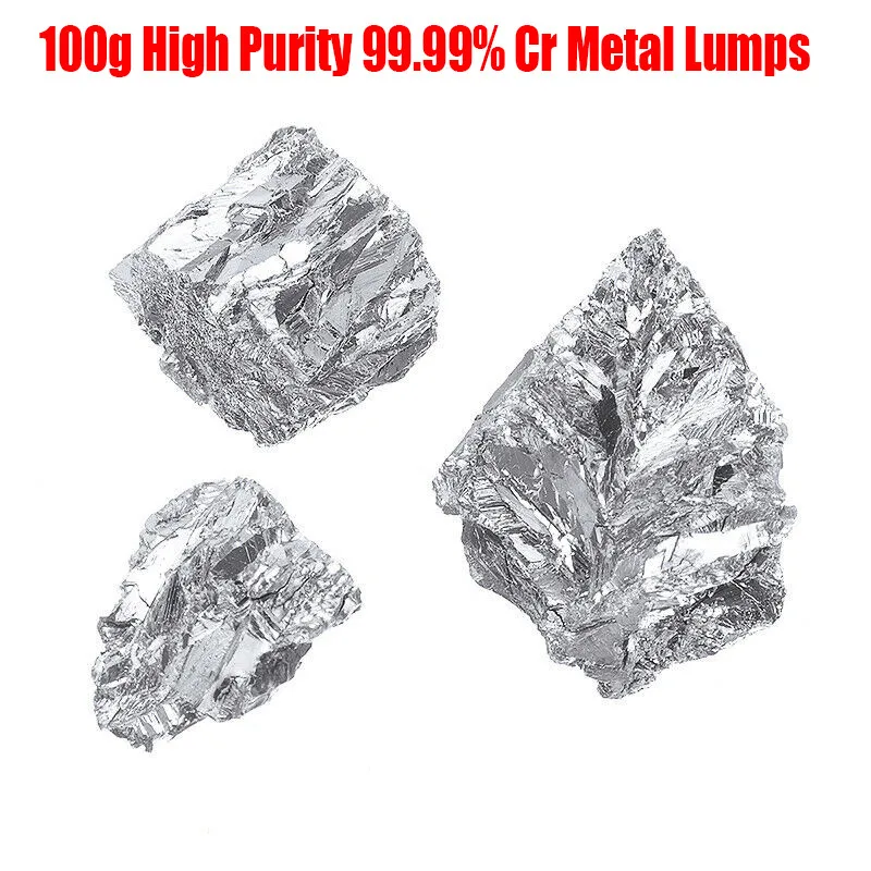 

1 Pcs Chromium Metal Block 100 Grams Cr Lumps High Purity High Quality