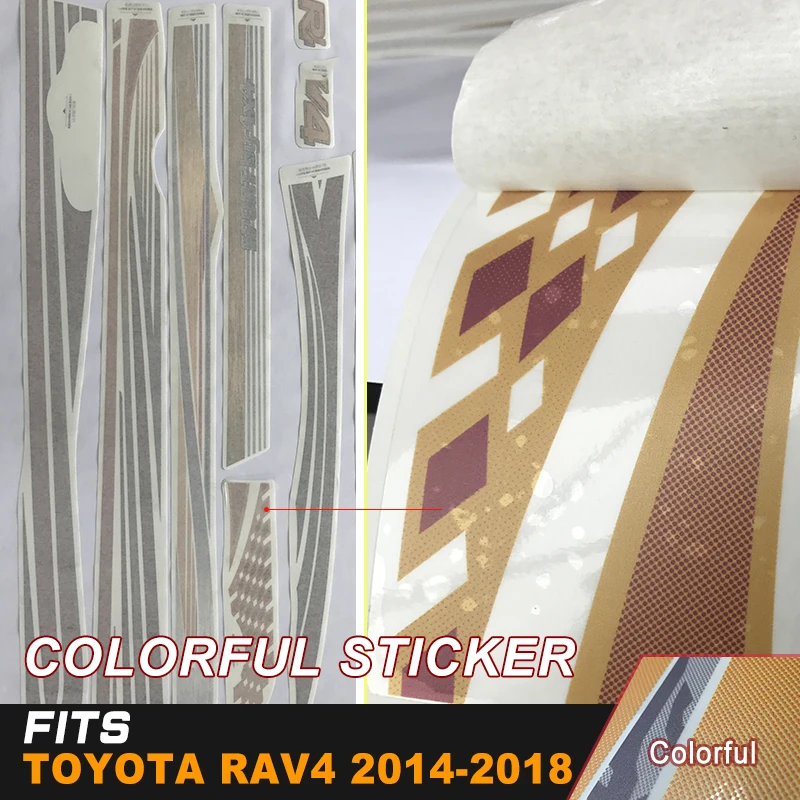 Цветная печатная Автомобильная наклейка для тела гоночного автомобиля крутая