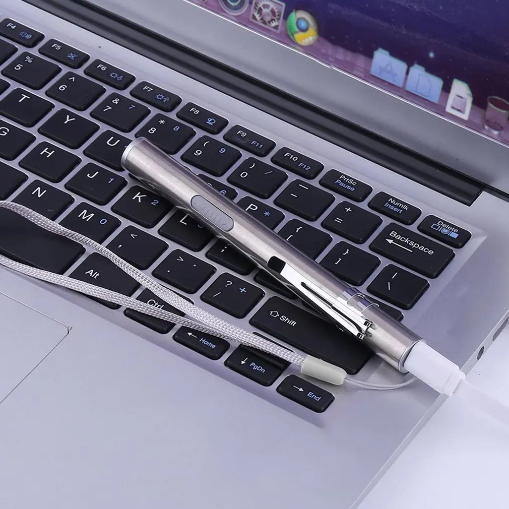 Креативный USB Перезаряжаемый светодиодный фонарик мощный мини фонарь