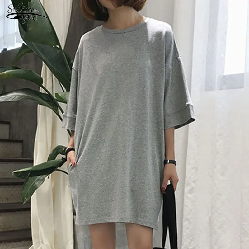 Blusas 2021 Повседневная размера плюс Женские топы и блузки корейский стиль футболка