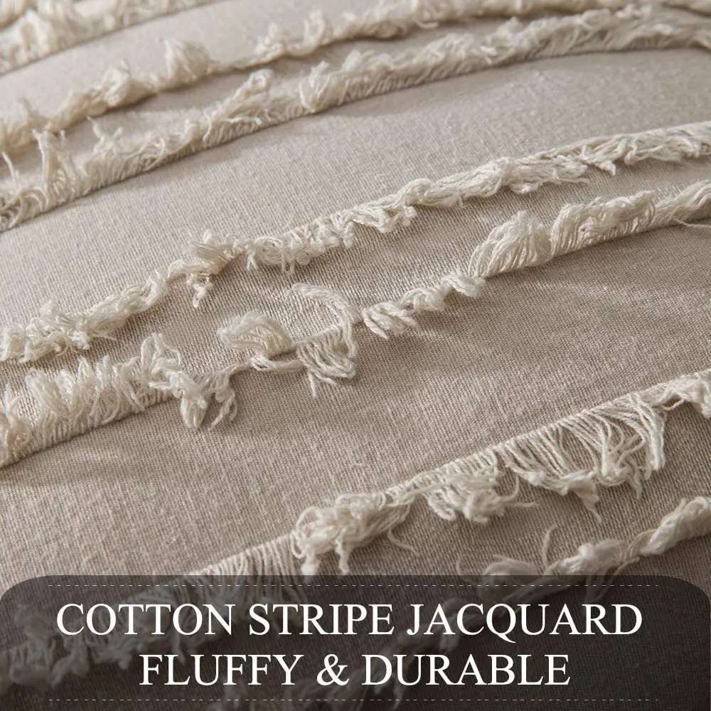 boho throw pillow covers decorative tassel macrame pillow case stripe jacquard cushion cover for sofa bed living room home decor free global shipping