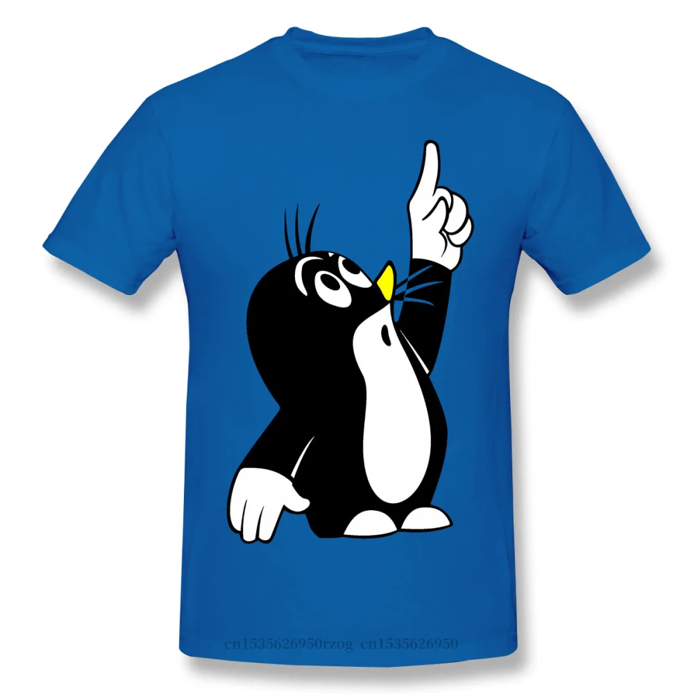 

Mole Pointing Print Cotton T-Shirt The Mole Anime For Men Fashion Streetwear