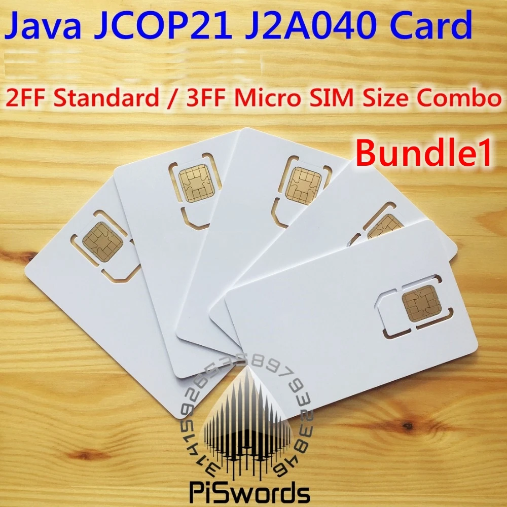 5 шт./лот Java jcop21 J2A040 JCOP 21 2FF стандарт 3FF Micro Sim Размер Comobo IC подключение смарт карты с