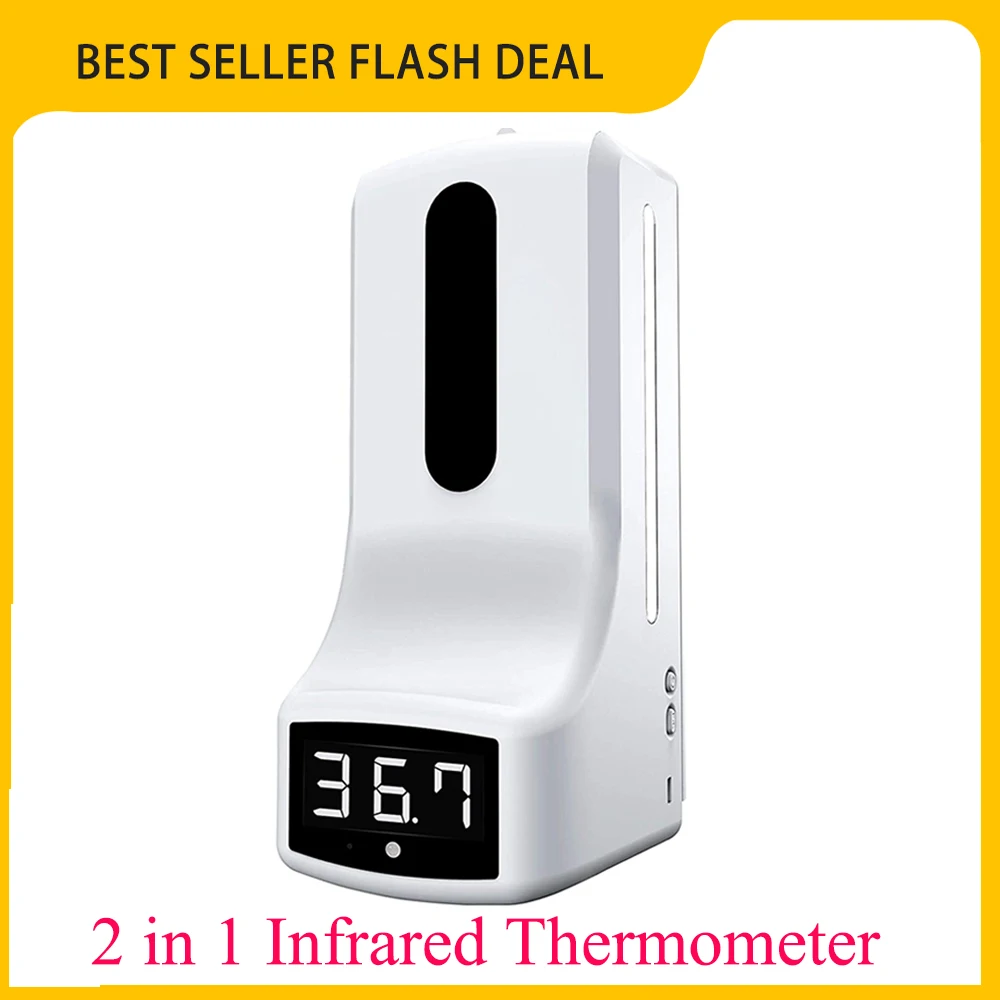 WSFS хит 2 в 1 Инфракрасный термометр K9 автоматический дозатор мыла измерение