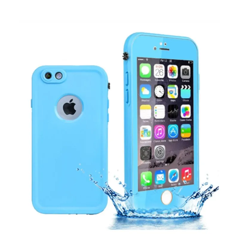 Sky blue Для iphone 6 водонепроницаемый ТПУ чехол IP54 тонкий жизни водонепроницаемый защитный чехол для iphone 6s чехол s силиконовый чехол с отпечатком пальца - Цвет: Sky blue