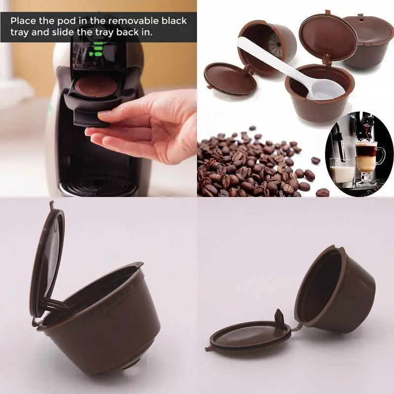 1 шт./4 шт. многоразовые зеркальные фильтры для кофе Dolce Gusto 6 цветов|Фильтры кофе| |