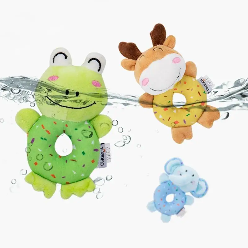 Мультяшная детская ручная хватка кольцо колокольчик оригинальная иллюстрация