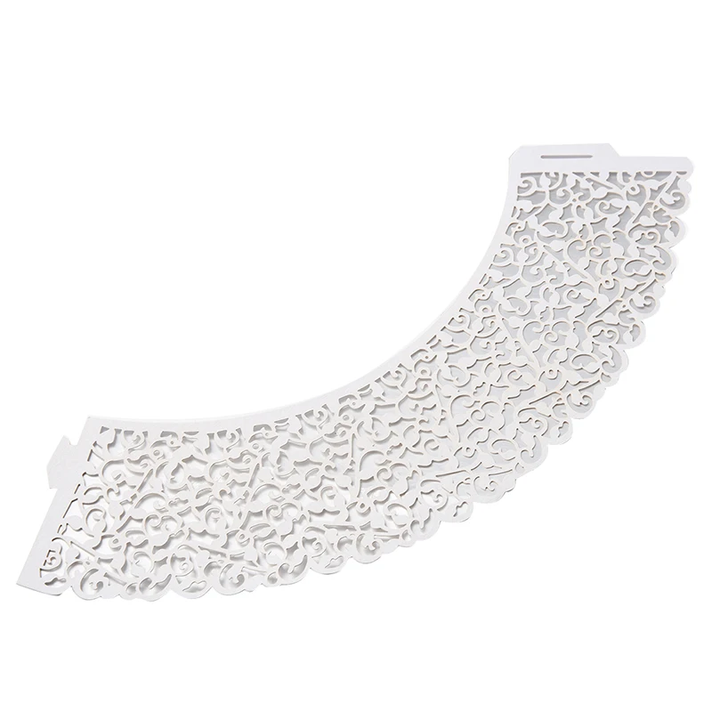 12 шт. в упаковке с узором из облаков полым каблуком торт Бумага обертка для кексов