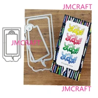jmcraft new rectangle border background 8 metal cutting die for scrapbooking practice hands on diy album card handmade tool