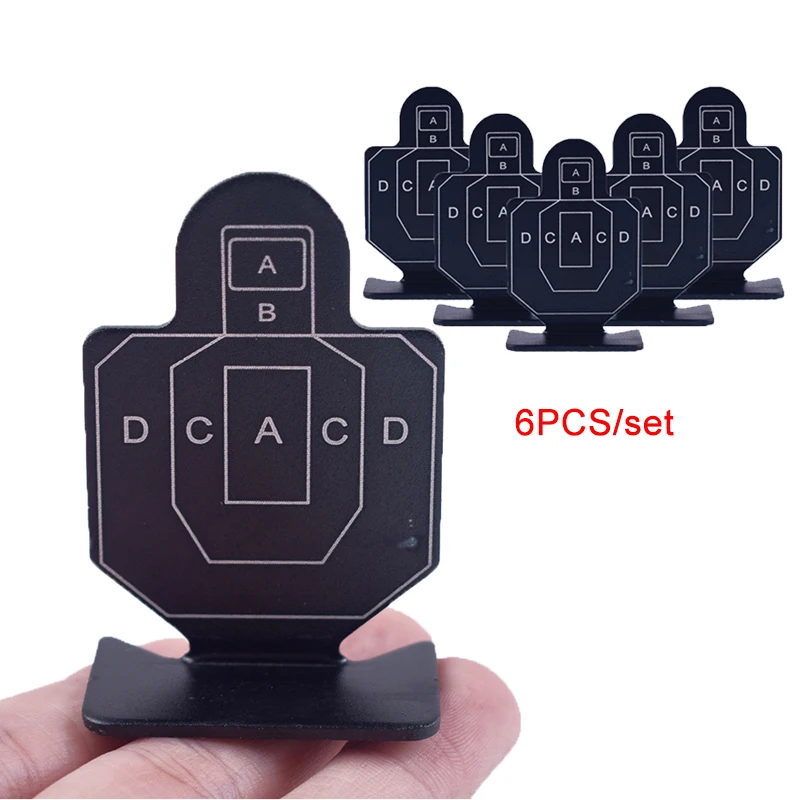 

6Pcs FMA Metal Soldier outdoor shooting target Airsoft shooting target stand for Tactical Hunting Practice Shoot Accessory