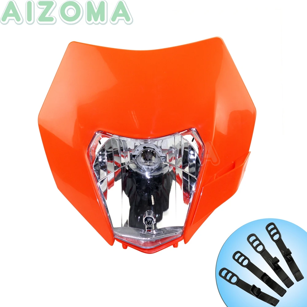 Грязи гоночный фары для мотокросса обтекатель 12v/35 Вт фара Enduro 125 200 350 450 XC EXC SX XCF W 250