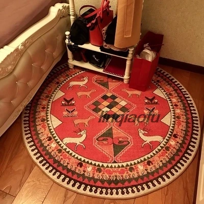 Японский коврик для гардероба с свежим рисунком круглые марокканские этнические