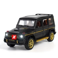 hot 132 scale diecast orv car benz g63 metal model with light and sound pull back vehicle alloy toys collection for gifts