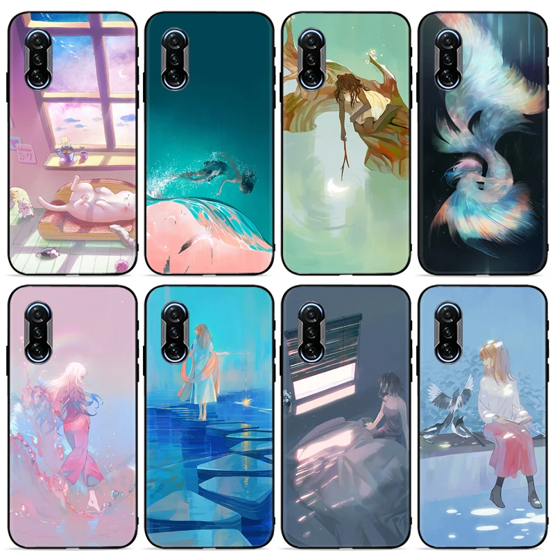 

Illustration Dreaminess Reality Phone Case For Xiaomi POCO X3 Pro F3 GT M3 NFC For Funda Back Cover Coque Soft TPU
