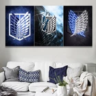 Картина атака на Титанов, настенный Декор для дома, плакаты из японского аниме, декор для комнаты, холст для подростков