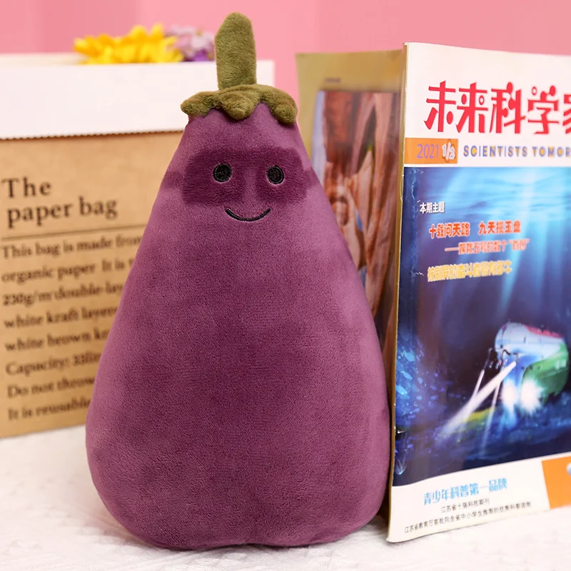 

Funny Mr Eggplant Plush Toy Soft Cute Stuffed Aubergine Doll Purple Sleeping Pillow Show Different Expression Toys For Baby Girl