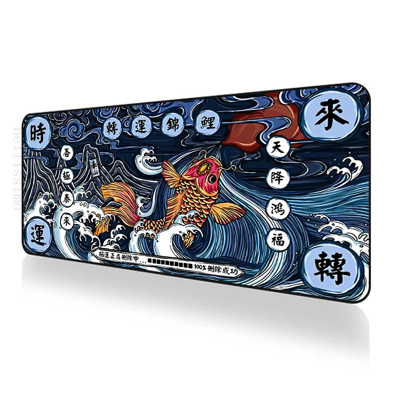 

Large Mouse Pad Gamer Illustrations Art Gaming Computer Accessories Non-slip Mat New Chinese Style Mousepad Xxl Mausepad Mats Pc