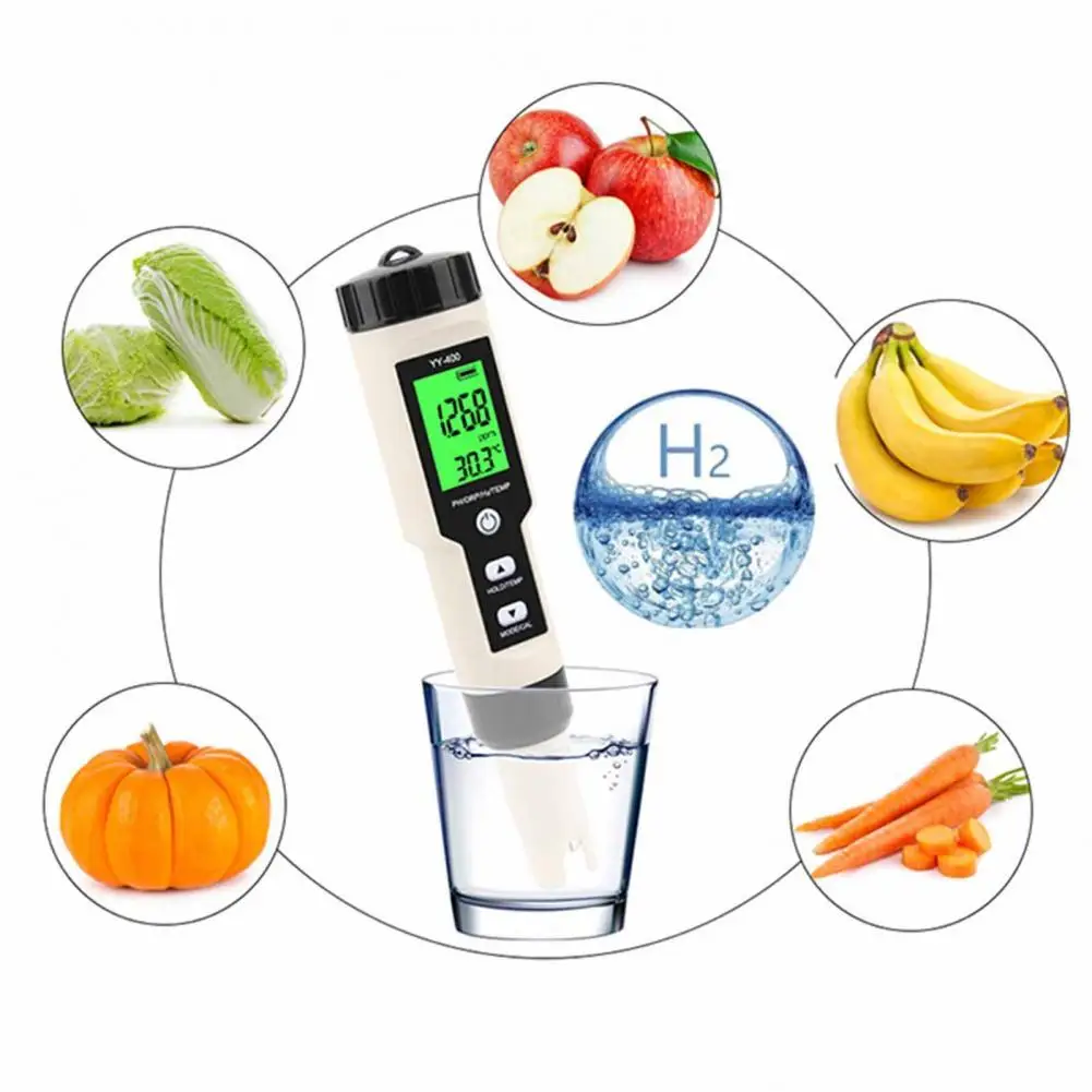 

Высокоточный цифровой измеритель PH из АБС-пластика, тестер для воды, еды, аквариума, бассейна, гидропоники, Карманный тестер PH, большой ЖК-ди...