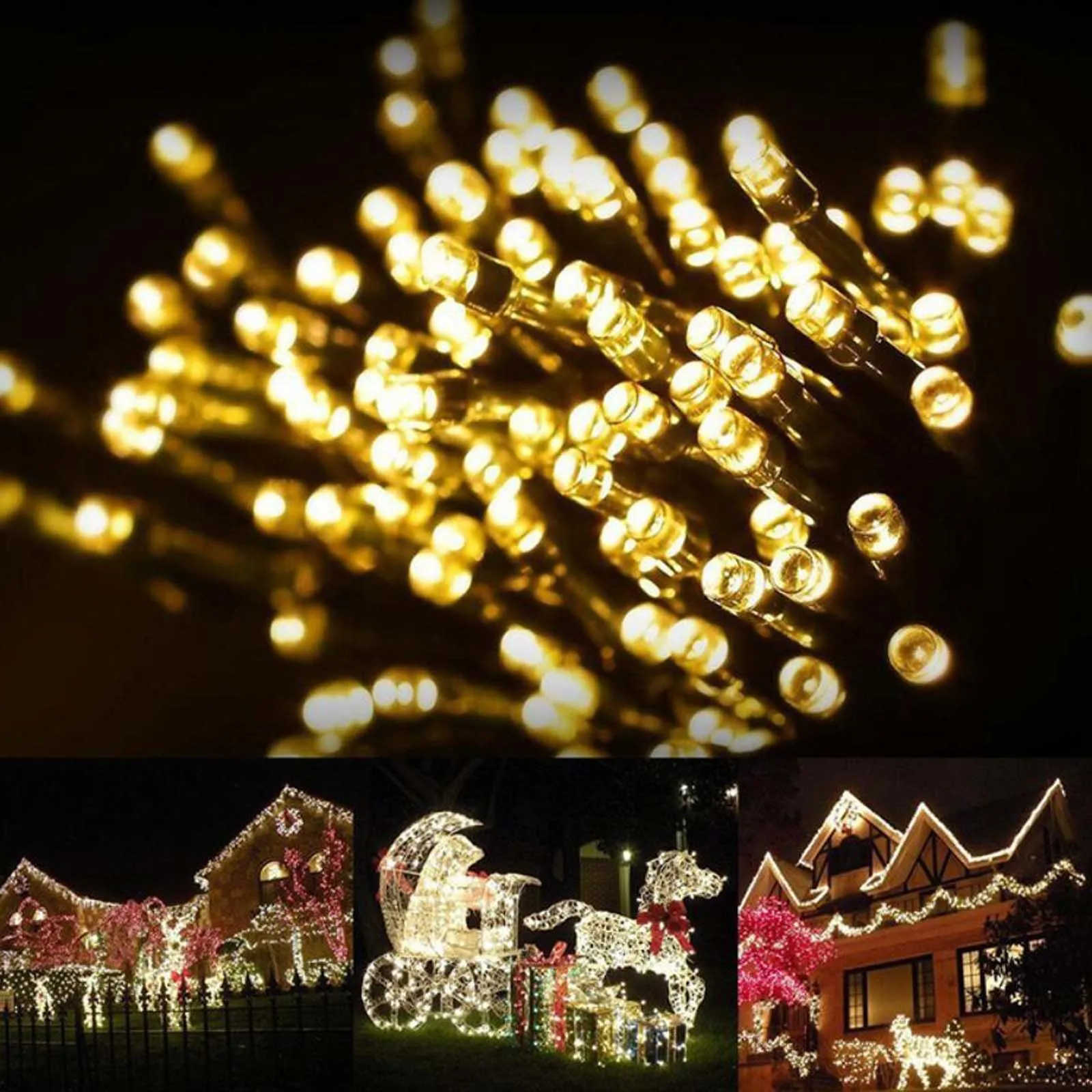 

Led Solar Star Light String Garden Decoration Garden Water Color Proof String Light warm feeling beautiful disassembled
