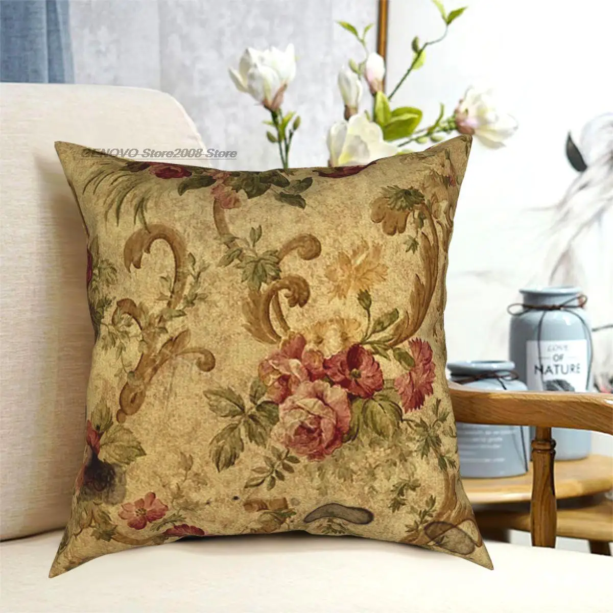 

Vintage Tapisserie Floral Elegante Kissenbezug Polyester Kreative Zip Decor Hause Kissen Abdeckung Großhandel 18"