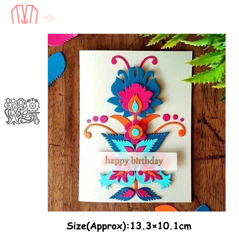 Маи каннибал цветок металлические режущие штампы трафареты для DIY скрапбукинга